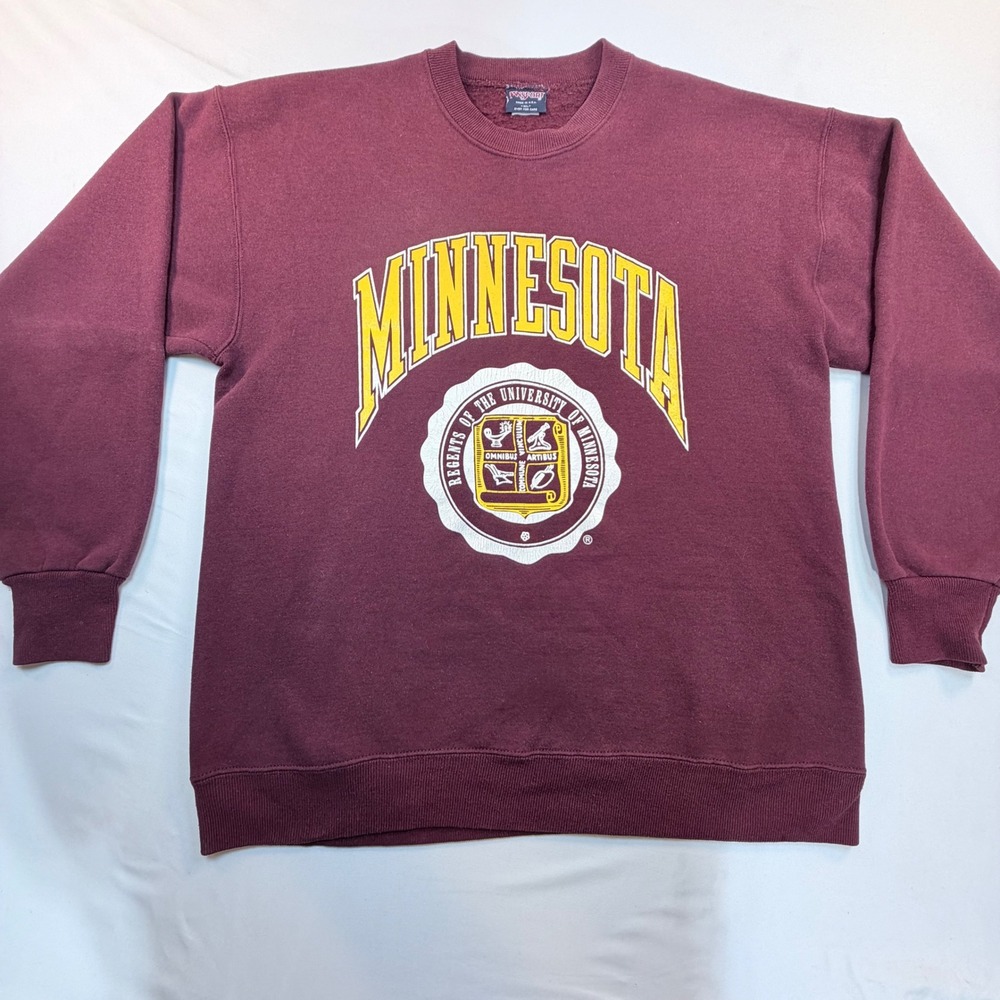 University of Minnesota Vintage Jansport Crewneck Sweatshirt USA XL Maroon 90s